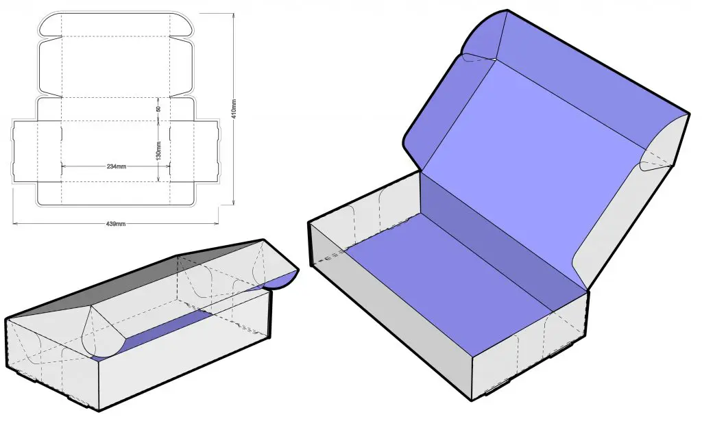 custom die cut design package