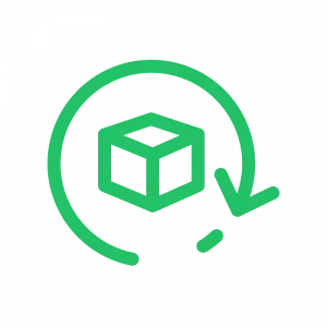 kitting fulfillment icon in green