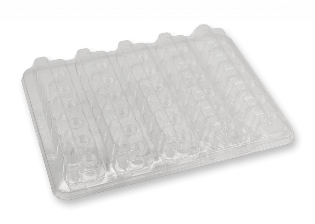 thermoformed tray clear plastic
