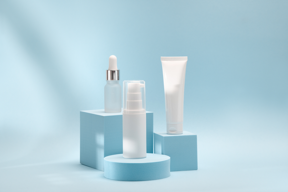 Cosmetic packaging mockup for small business